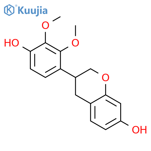2H-1-Benzopyran-7-ol,3,4-dihydro-3-(4-hydroxy-2,3-dimethoxyphenyl)- (9CI) structure