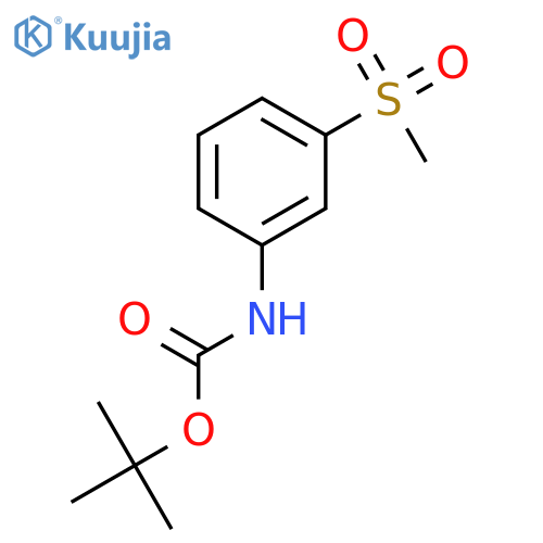 tert-butyl N-(3-methylsulfonylphenyl)carbamate structure