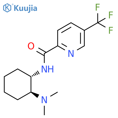2-Pyridinecarboxamide, N-[(1S,2S)-2-(dimethylamino)cyclohexyl]-5-(trifluoromethyl)- structure