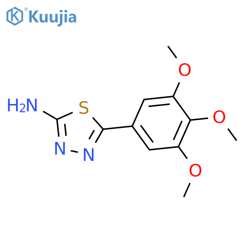 5-(3,4,5-trimethoxyphenyl)-1,3,4-thiadiazol-2-amine structure