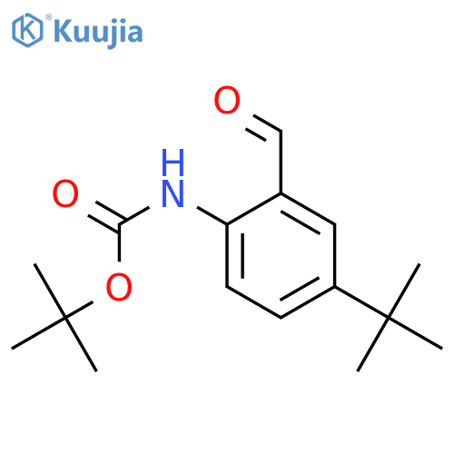 (4-tert-Butyl-2-formyl-phenyl)-carbamic acid tert-butyl ester structure