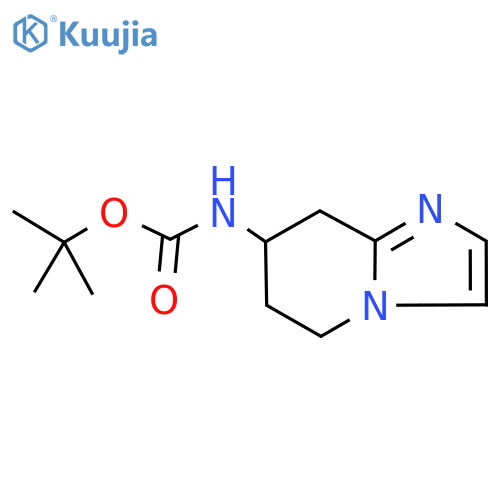 tert-Butyl (5,6,7,8-tetrahydroimidazo[1,2-a]pyridin-7-yl)carbamate structure