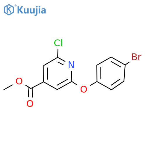 Methyl 2-(4-bromophenoxy)-6-chloroisonicotinate structure