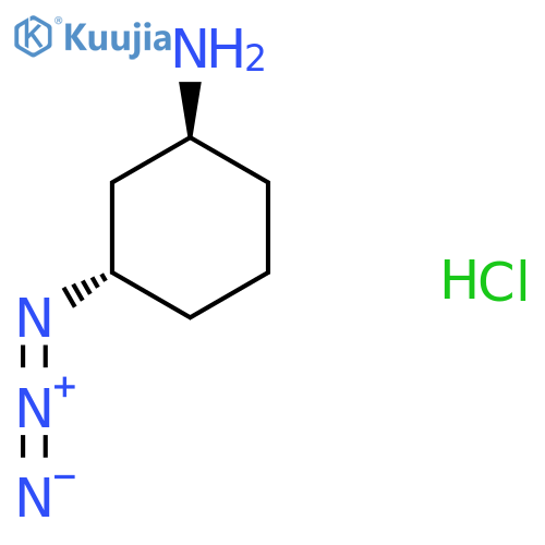 (1S,3S)-3-azidocyclohexan-1-amine hydrochloride structure