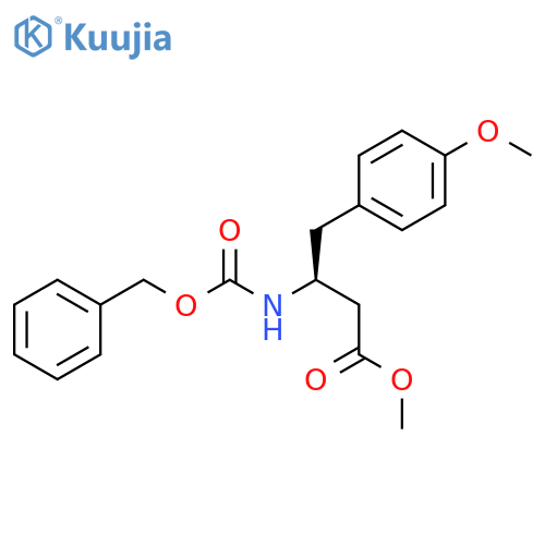 Methyl (βS)-4-methoxy-β-[[(phenylmethoxy)carbonyl]amino]benzenebutanoate structure