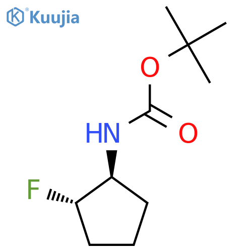 Tert-butyl ((1S,2S)-2-fluorocyclopentyl)carbamate structure