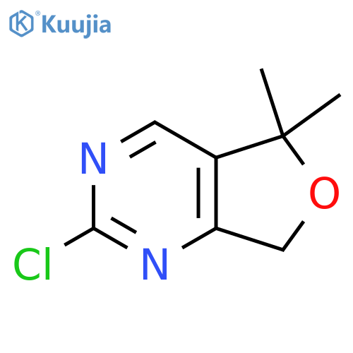 2-chloro-5,5-dimethyl-5H,7H-furo[3,4-d]pyrimidine structure