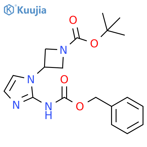 1,1-Dimethylethyl 3-[2-[[(phenylmethoxy)carbonyl]amino]-1H-imidazol-1-yl]-1-azetidinecarboxylate structure