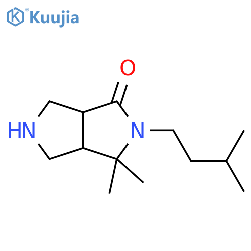 Hexahydro-3,3-dimethyl-2-(3-methylbutyl)pyrrolo[3,4-c]pyrrol-1(2H)-one structure