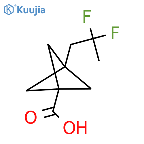 3-(2,2-Difluoropropyl)bicyclo[1.1.1]pentane-1-carboxylic acid structure