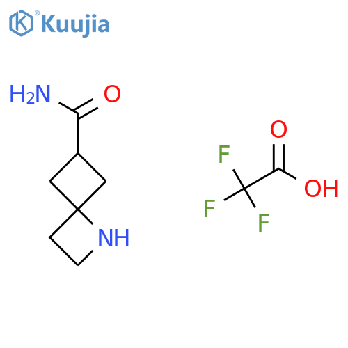 1-Azaspiro[3.3]heptane-6-carboxamide; trifluoroacetic acid structure