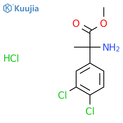 Methyl 2-amino-2-(3,4-dichlorophenyl)propanoate hydrochloride structure