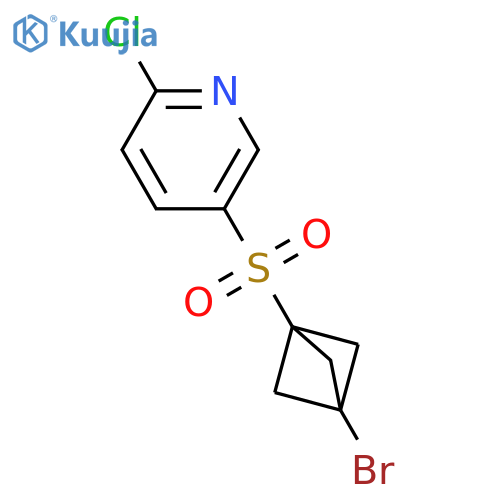 5-({3-bromobicyclo1.1.1pentan-1-yl}sulfonyl)-2-chloropyridine structure