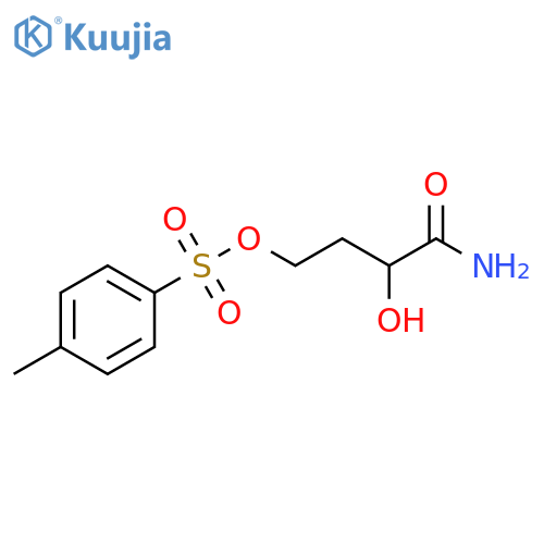 2-Hydroxy-4-[[(4-methylphenyl)sulfonyl]oxy]butanamide structure