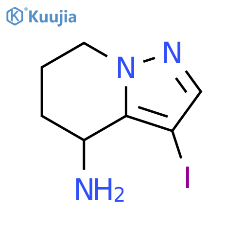 4,5,6,7-Tetrahydro-3-iodopyrazolo[1,5-a]pyridin-4-amine structure