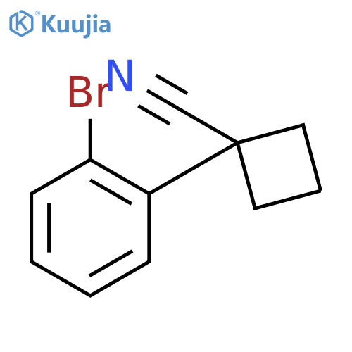 1-(2-Bromophenyl)cyclobutanecarbonitrile structure