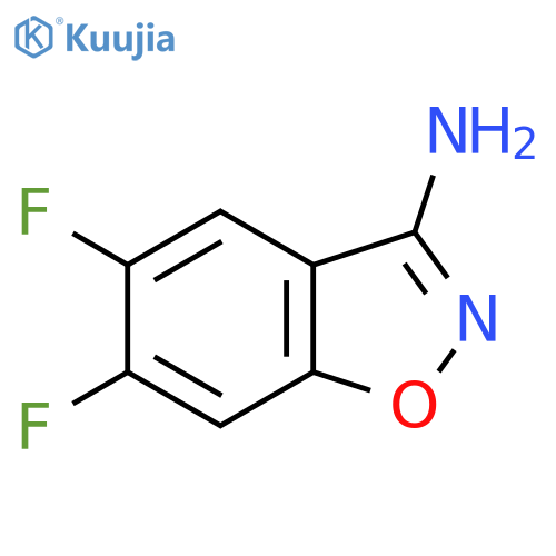 5,6-Difluorobenzo[d]isoxazol-3-amine structure