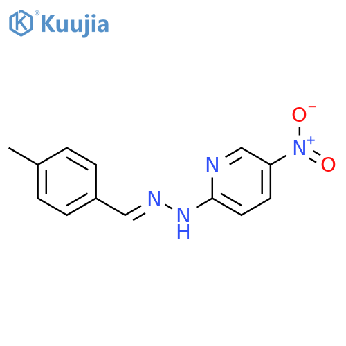 Benzaldehyde,4-methyl-, 2-(5-nitro-2-pyridinyl)hydrazone structure