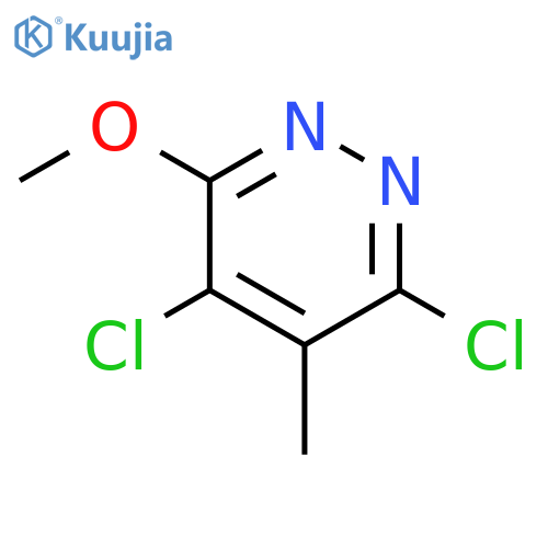 3,5-dichloro-6-methoxy-4-methyl-pyridazine structure