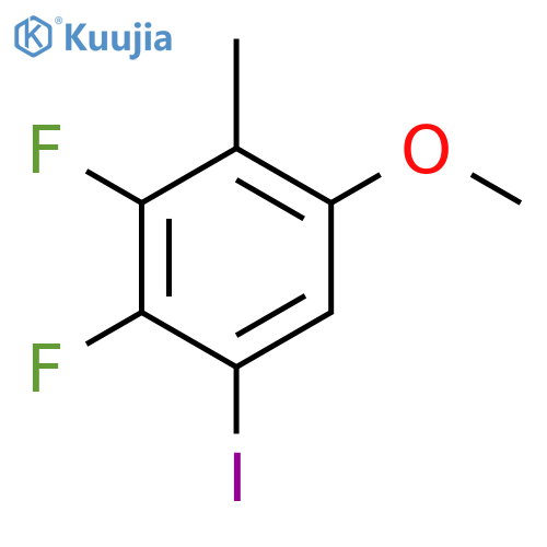 2,3-Difluoro-1-iodo-5-methoxy-4-methylbenzene structure