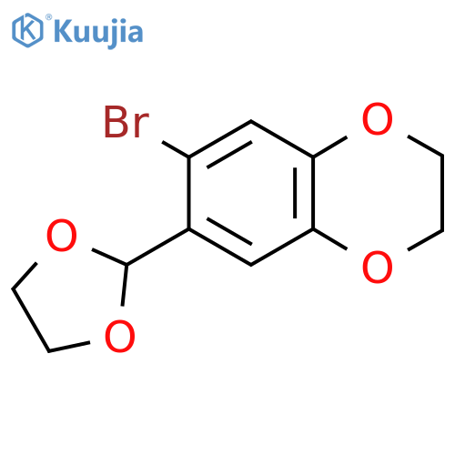 6-Bromo-7-(1,3-dioxolan-2-yl)-2,3-dihydrobenzo[b][1,4]dioxine structure