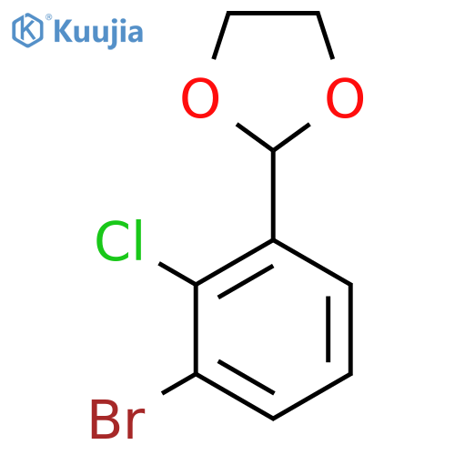 2-(3-Bromo-2-chlorophenyl)-1,3-dioxolane structure