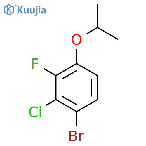 1-Bromo-2-chloro-3-fluoro-4-isopropoxybenzene structure