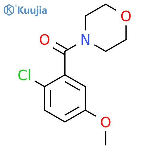 (2-Chloro-5-methoxyphenyl)(morpholino)methanone structure
