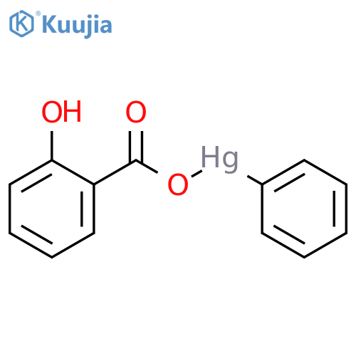 Mercury, [2-(hydroxy-kO)benzoato-kO]phenyl- structure
