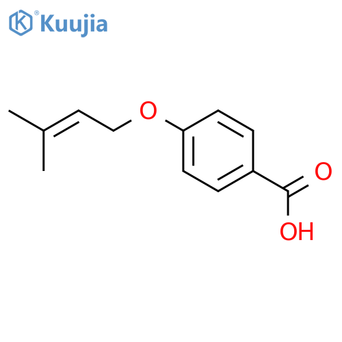 Benzoic acid,4-[(3-methyl-2-buten-1-yl)oxy]- structure