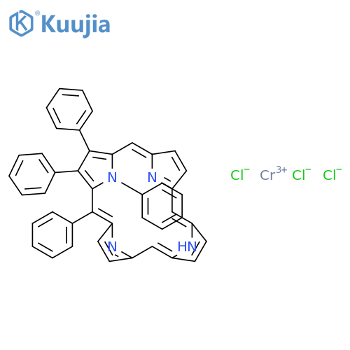 Chromium,chloro[5,10,15,20-tetraphenyl-21H,23H-porphinato(2-)-kN21,kN22,kN23,kN24]-, (SP-5-12)- structure