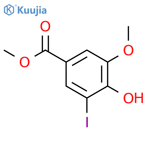 Benzoic acid,4-hydroxy-3-iodo-5-methoxy-, methyl ester structure