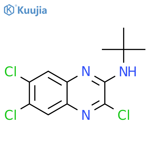 N-(tert-Butyl)-3,6,7-trichloroquinoxalin-2-amine structure