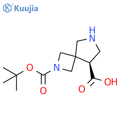(5S)-2-tert-butoxycarbonyl-2,7-diazaspiro[3.4]octane-5-carboxylic acid structure