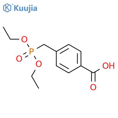 4-(diethoxyphosphoryl)methylbenzoic acid structure
