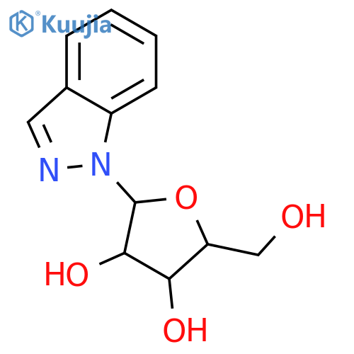 1H-Indazole, 1-b-D-ribofuranosyl- structure
