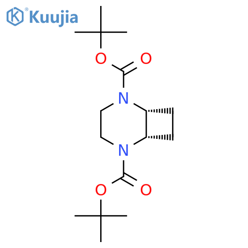 Ditert-butyl cis-2,5-diazabicyclo[4.2.0]octane-2,5-dicarboxylate structure