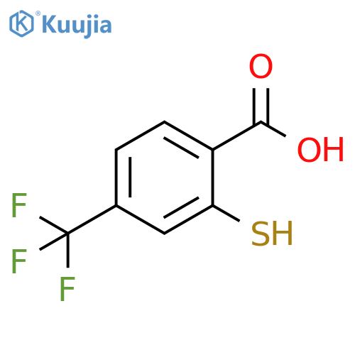 Benzoic acid, 2-mercapto-4-(trifluoromethyl)- structure