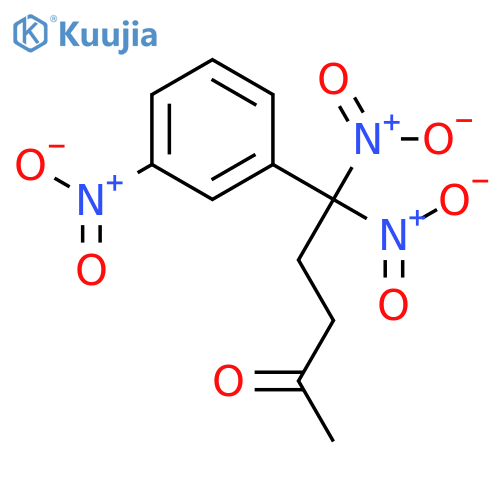 2-Pentanone,5,5-dinitro-5-(3-nitrophenyl)- structure