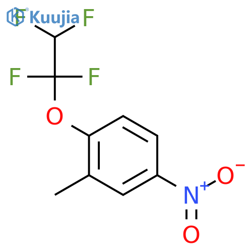 Benzene,2-methyl-4-nitro-1-(1,1,2,2-tetrafluoroethoxy)- structure