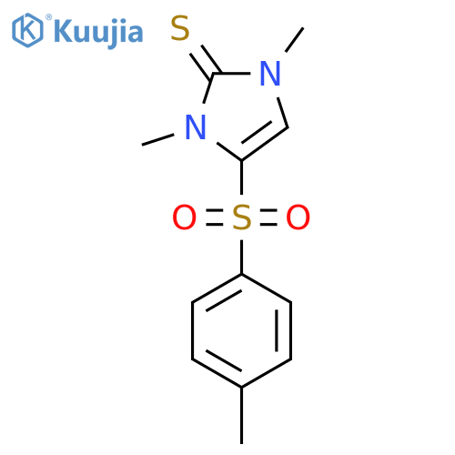 1,3-Dimethyl-4-[(4-methylphenyl)sulfonyl]-1,3-dihydro-2H-imidazole-2-thione structure