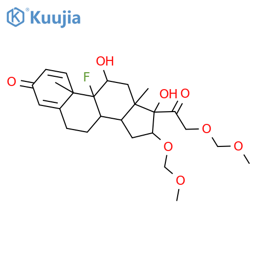 9-Fluoro-11β,17-dihydroxy-16α,21-bis(methoxymethoxy)-pregna-1,4-diene-3,20-dione structure