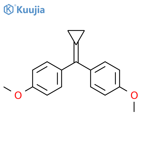 Benzene, 1,1'-(cyclopropylidenemethylene)bis[4-methoxy- structure