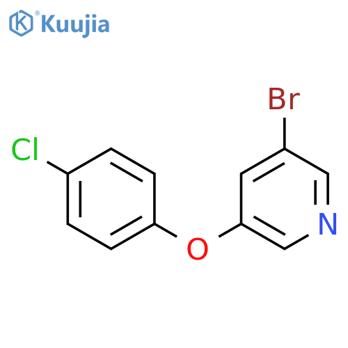 3-Bromo-5-(4-chlorophenoxy)pyridine structure