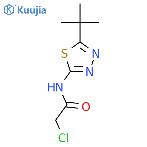 N-(5-tert-Butyl-1,3,4-thiadiazol-2-yl)-2-chloroacetamide structure