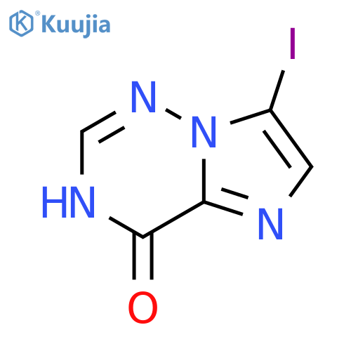 7-Iodoimidazo[2,1-f][1,2,4]triazin-4-ol structure