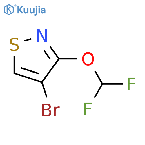 4-bromo-3-(difluoromethoxy)-1,2-thiazole structure