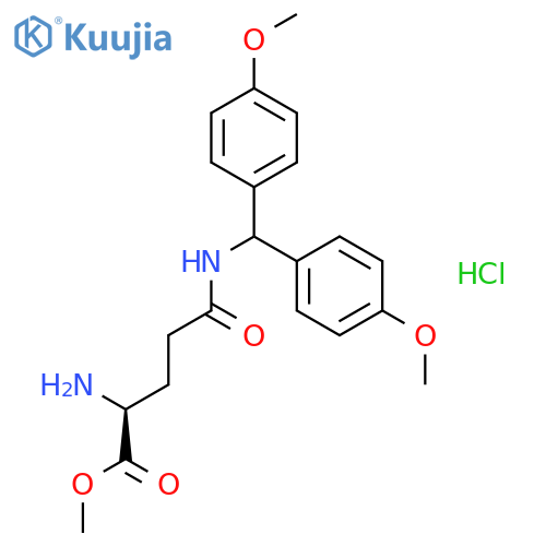 Nd-4,4'-Dimethoxydityl-L-glutamine methyl ester hydrochloride structure