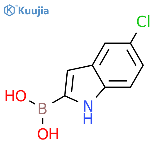 5-chloro-1H-indole-2-boronic acid structure