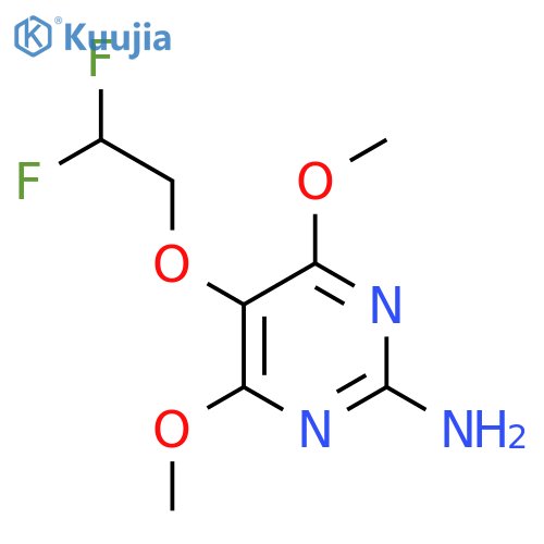 5-(2,2-Difluoroethoxy)-4,6-dimethoxy-pyrimidin-2-amine structure